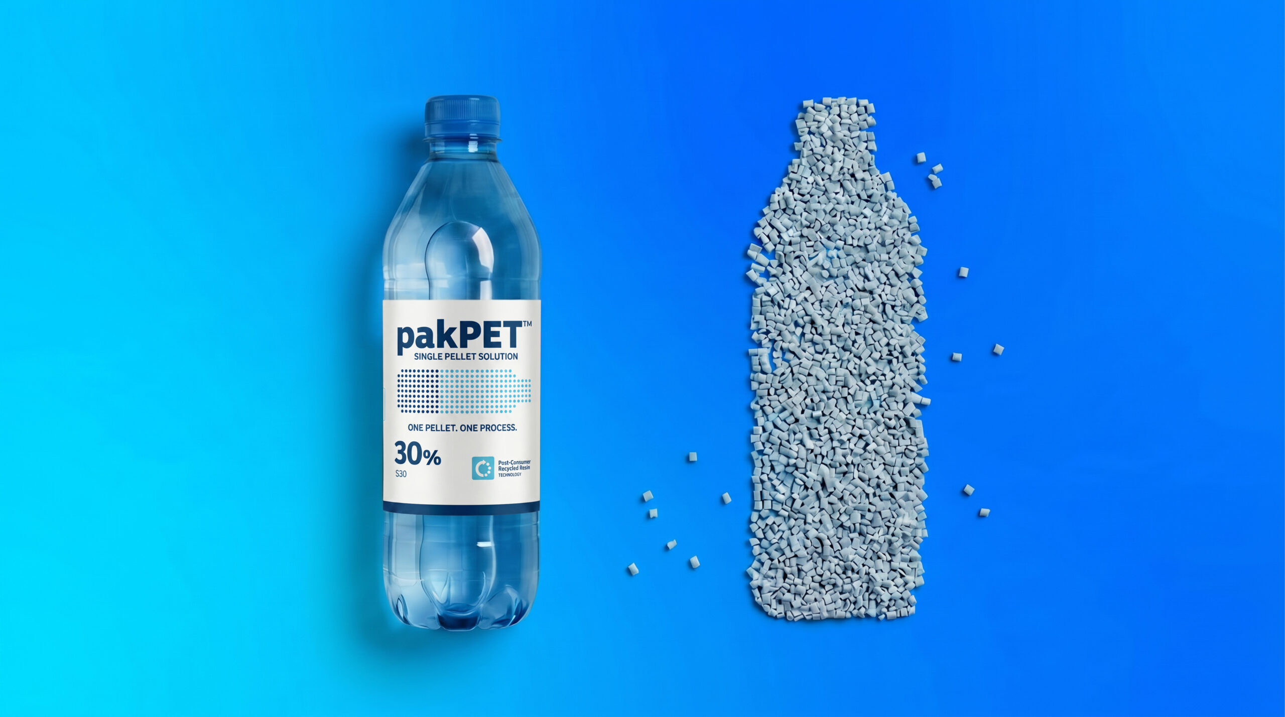 Plastipak pakPET™ single pellet solution for recycled PET packaging